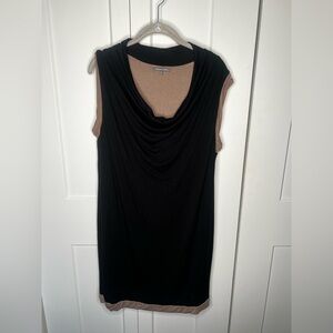 Michael Stars Kita Black and Tan Dress Women's Size Large